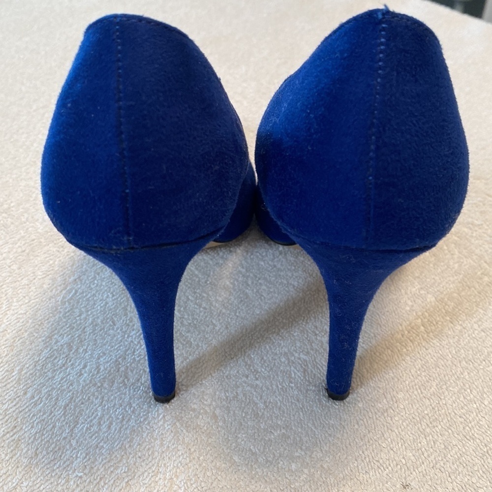 Rock & Republic stiletto pumps 4.5” heel royal blue closed toe blue Size 7 med - Picture 3 of 8